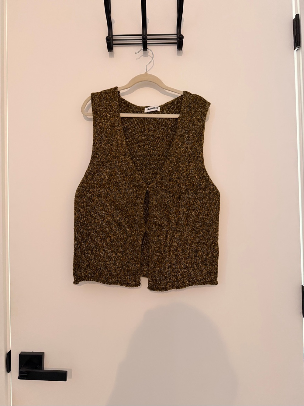 Rumored Olive Brown Knit Tank Vest